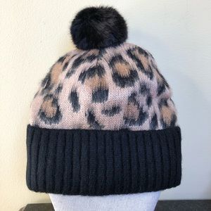 kate spade Accessories - Kate Spade Leopard Pom Hat kate spade Accessories - Kate Spade Leopard Pom Hat